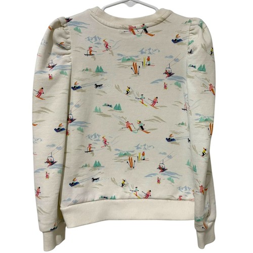 Janie and Jack | Sweatshirt Ski Day Long Sleeve Pullover Crew Neck- Size 6 - Picture 7 of 7