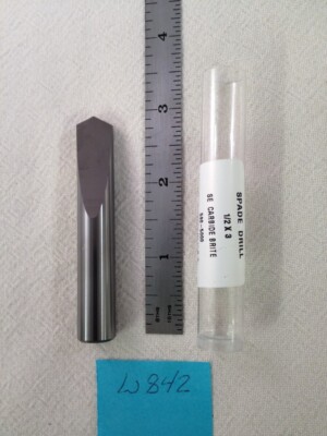 1 NEW HTC 1/2'' (.500'') SOLID CARBIDE SPADE DRILL. 3'' OAL. 590-5000 (W842)