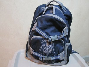 Pottery Barn Kids Backpack Darth Vader Star Wars Navy Blue Gray Ebay
