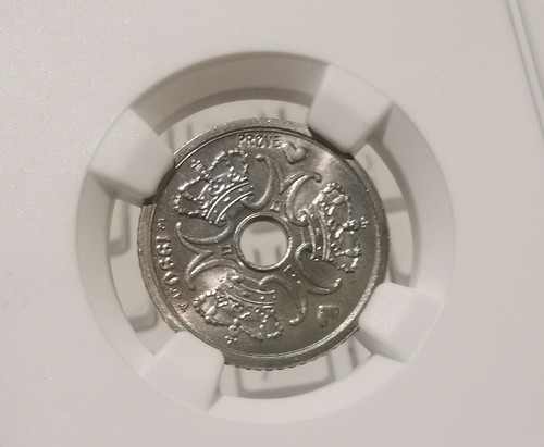 DENMARK 1 Krone 1990 NGC MS66 PROVE TRIAL TEST STRIKE - Picture 5 of 5