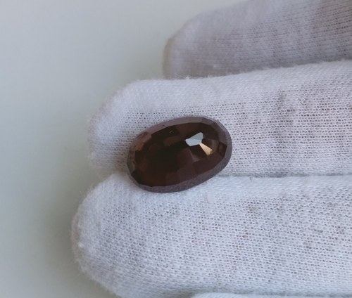 Top Bellissima Coca Cola Rosso Hessonite Rosso Granato Ovale 14,10 Carati Gemma Sciolta - Foto 5 di 6