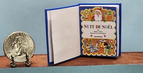 LIBRO IN MINIATURA SCALA 1:6 LA NOTTE PRIMA DI NATALE SCALA DA GIOCO FRANCESE BARBIE - Foto 4 di 17
