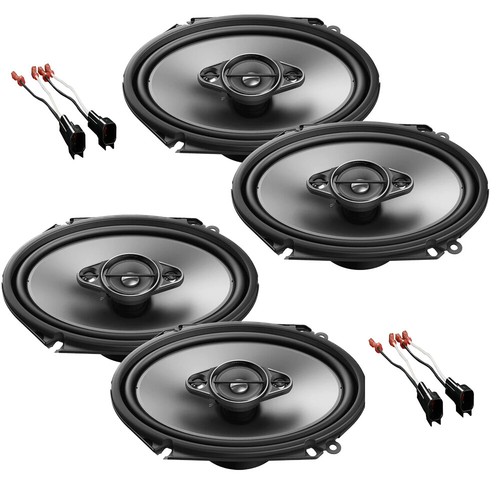 Pioneer 6x8" (5x7") 350W Front and Rear Car Speaker Kit for 1999-2014 Ford F-150 - Picture 2 of 4