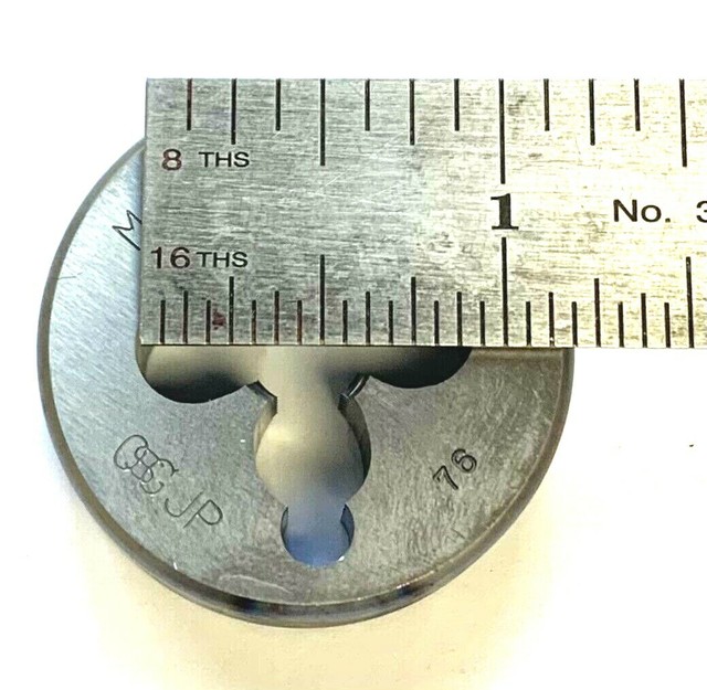 OSG M10 .25 1/2" OD HIGH SPEED STEEL ROUND ADJUSTABLE DIE 46143 for