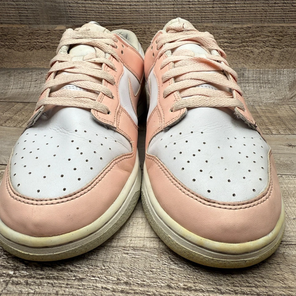 Nike Dunk Low Next Nature Coral Pálido Zapatilla Mujer 10.5 10 1/2 Blanco Rosa Cuadros Foto 2 de 4