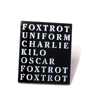 Foxtrot Uniform Charlie Kilo American Rock band Bloodhound Gang Enamel Lapel Pin
