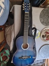 Ashton Cg34tbb 3/4 Blue Beginner / Child / Kids Small Acoustic Guitar