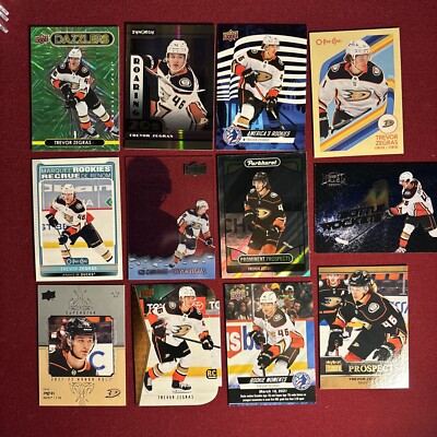 2021-22 Upper Deck Trevor Zegras LOT (12) RARE Acetate Variation Rookie RC SSP