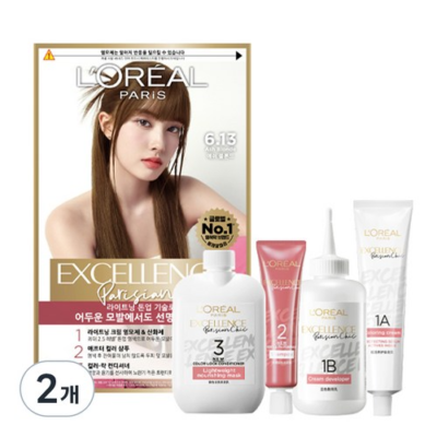 L'Oréal Paris Excellence Parisian Chic Hair Dye, 6.13 Ash Blonde