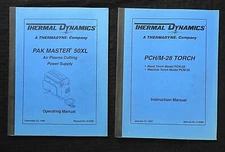 THERMAL DYNAMICS MODEL 50XL MACHINE 28 TORCH AIR PLASMA CUTTER OPERATORS MANUAL