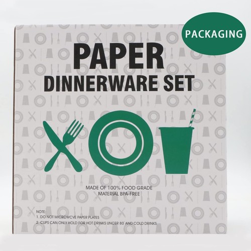 Round Disposable Paper Plates for All Occasions - 100 Pack - 50 x 9" and 50 x... - Picture 6 of 7