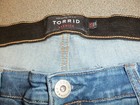 Women's TORRID Distressed Stretch Sky High Skinny Denim Jeans Plus Size 22 S — photo 7