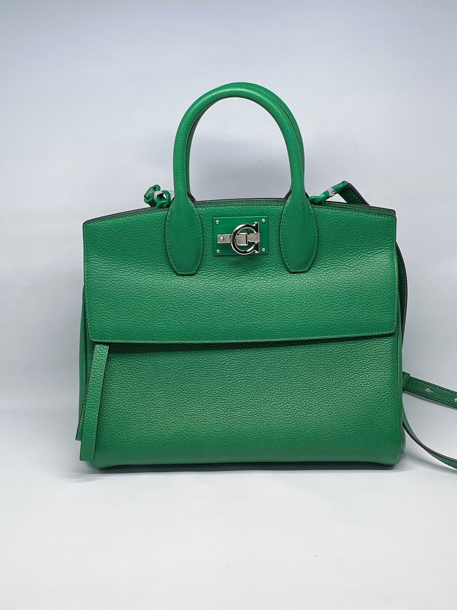 Ferragamo Studio Bag Small Leather Satchel Retail For $3250