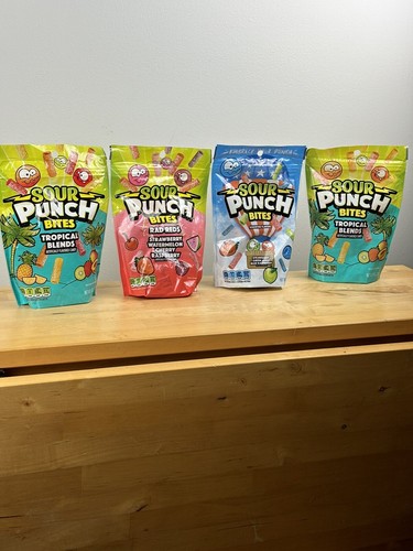 Sour Punch 4- 9 Oz Bags Variety
