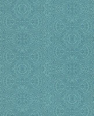 Eijffinger Tapete Sundari 375163 blau türkis Ornament Vlies Vinyl Vliestapete