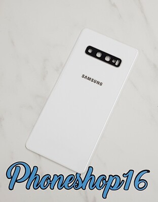 Original Samsung Galaxy CERAMiC S10+ SM-G975F Akkudeckel Deckel Backcover Weiß A