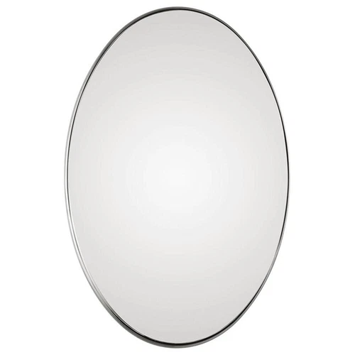 Uttermost Pursley Glass Steel and MDF Decorative Mirror in Brushed Nickel - Picture 1 of 5