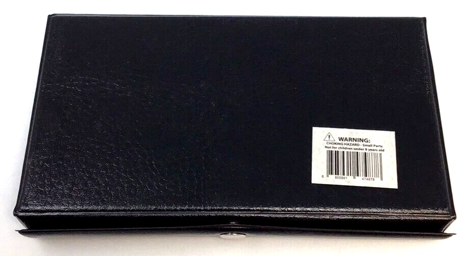 GGS Rojo Doble 6 Azulejos de Dominó en Estuche de Vinilo a Presión~NUEVO~ :E Foto 2 de 2