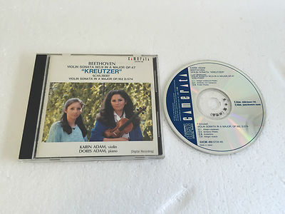 KARIN DORIS ADAM PIANO Violin Sonata No.9 D.574 Beethoven Schubert CAMERATA CD