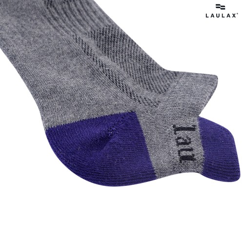 Laulax men running socks ankle cotton seamless tendon protect smooth toes 4pairs - Picture 8 of 15