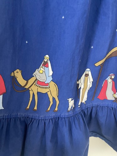 Eleanor Rose Silent Night Nativity Holiday Dress See Measurements Sz M - Picture 3 of 10