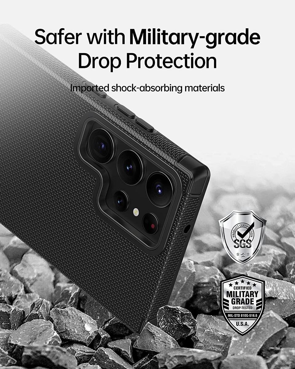 Samsung Galaxy S23 Ultra Phone Case, [Military-Grade Drop