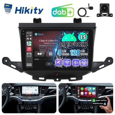 DAB+ 4+128GB Android15 CarPlay Autoradio Für Opel Astra K 2015-2022 GPS Navi RDS
