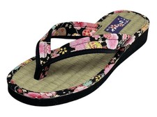 Taimei Shokai Women's Japanese-made Sandals with Tatami-style Straps and Japanes