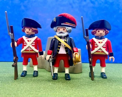 Playmobil Pirate Soldat Anglais Nelson Redcoat Militaire Figurine Custom Vintage - Photo 1/4