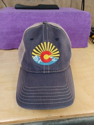 Vintage Colorado Snapback Hat Dorfman Pacific Co. Navy Denim