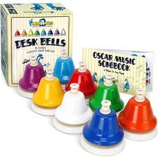 Desk Bells for  Educational Music Toys for Toddlers 8 Notes Colorful Hand Be...