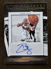 2022 Panini Noir Snapshot Signatures Gold /25 Carlos Boozer #SNP-CBZ Autograph