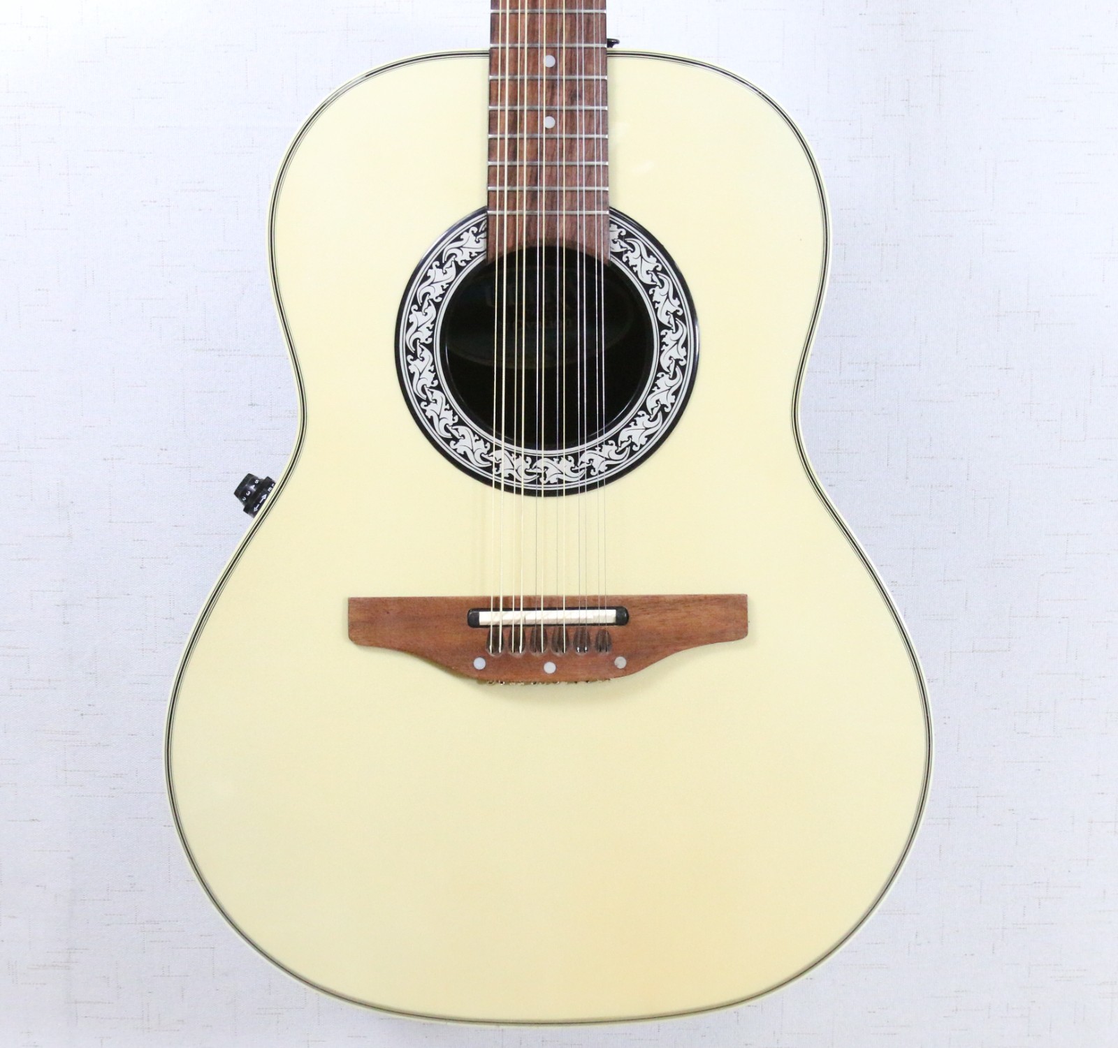 1985 Ovation Ultra Series Model 1515 12-String Acoustic Guitar White - MUST SEE!