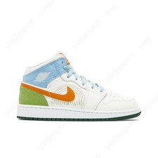 Air Jordan 1 Mid Se Gs Stitch DX2462-100