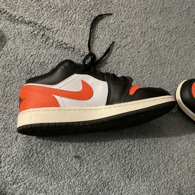 Nike Air Jordan 1 Low - Black, White & Orange - us MENS SIZE 11.5 Nike 1 Low Men main image 2