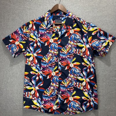 Brother Threads Hawaiian Shirt Mens XL Tropical Beach Button Up Summer