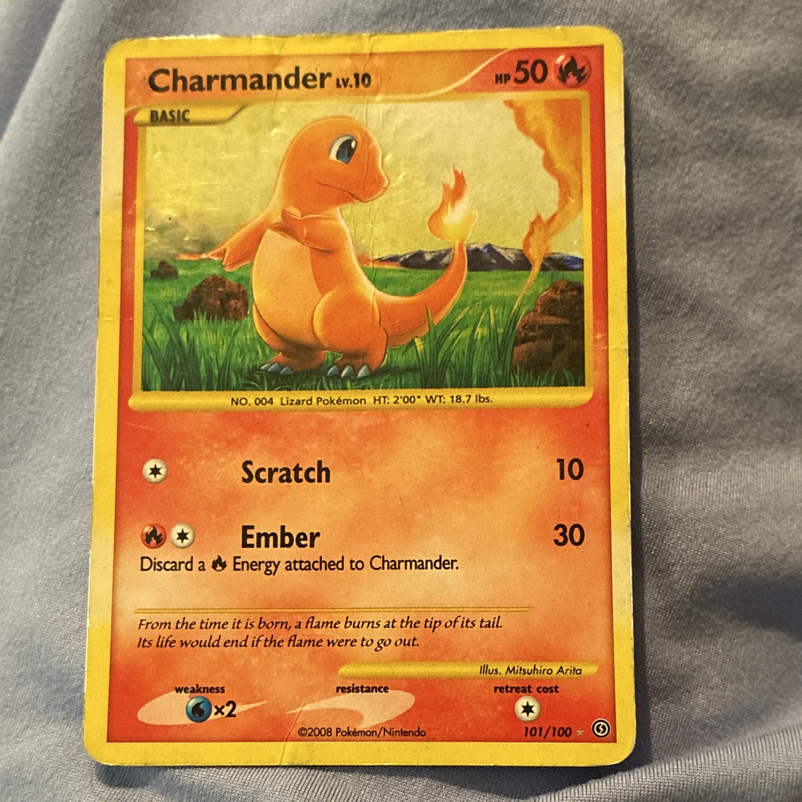 Nintendo Pokémon TCG Charmander 101/100 Stormfront Secret Rare 1st Ed 2008