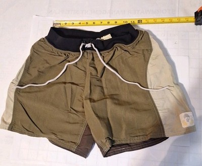 Immersion Research Shorts Neoprene Lined Gray Lime Kayak Paddle Size Womens L