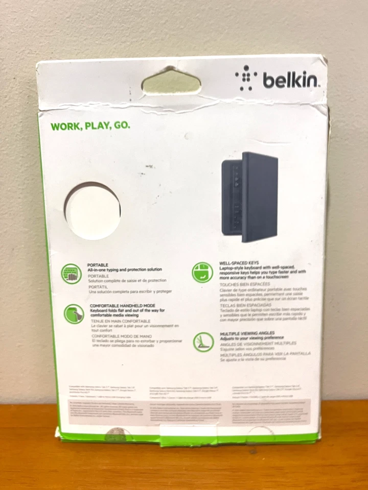 Belkin QODE Universal Bluetooth Wireless Portable Keyboard Case 7"& 8"Tablet NEW - Image 2 of 4