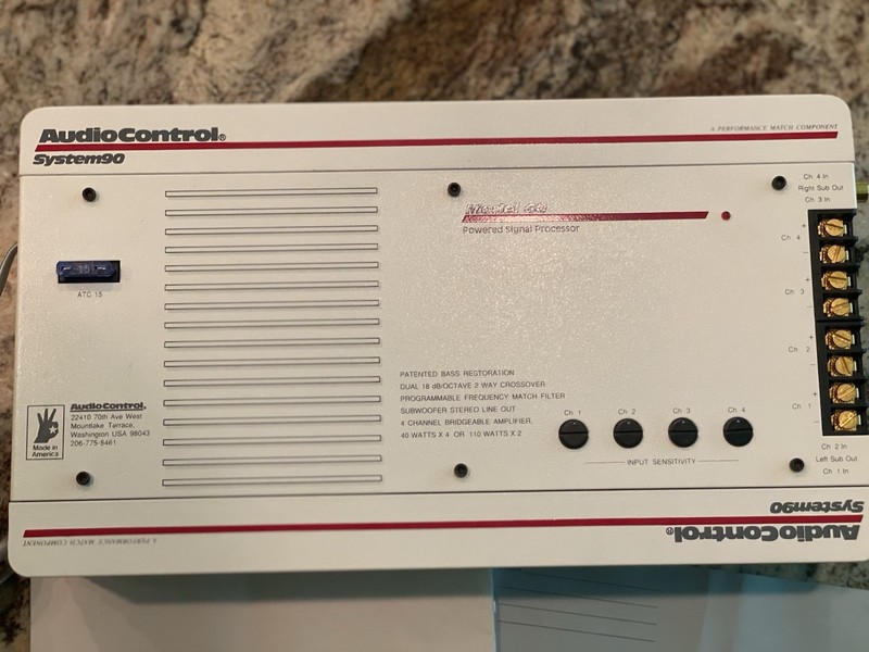 AudioControl System90 Model 40 Signal Processor w/ ACR-1 Remote
