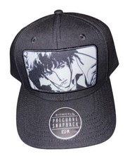 Cowboy Bebop Spike Spiegel Snapback Cap Black Yellow Brim Anime Hat OSFM New