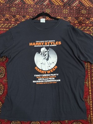 Harry Styles Harryween Black T-Shirt sz XL SUPER RARE Authentic Gildan 2021