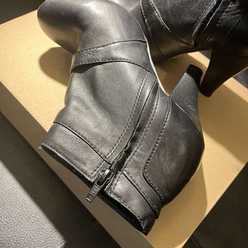 Buffalo London Womens Platform Ankle Boots Black Leather UK 4 EU 37 - Picture 7 of 9