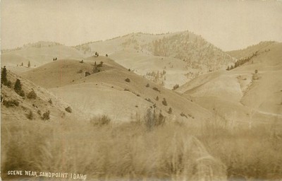 1910 Sandpoint Idaho Roadside scene RPPC Postcard 26-5174