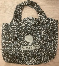 Monoprix NEW PRINT OLIVES PROVENCE Reusable Shopping Tote Bag SHIPS FROM US