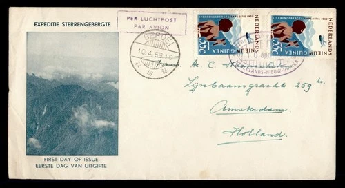 DR WHO 1959 NETHERLANDS NEW GUINEA FDC AIRMAIL COMBO R25085