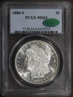 1880-S (MS63 CAC) Morgan Silver Dollar $1 PCGS - Premium Quality