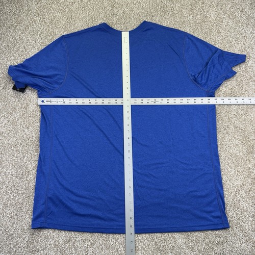 NEW Nike Training T Shirt Mens 2XL XXL Blue Gray Swoosh Short Sleeve 371642-493 - Picture 7 of 17