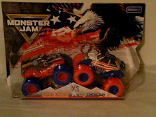 Spin Master Monster Jam Grave Digger vs JCB Digatron Stars  Stripes 2025