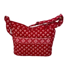 Vera Bradley Vintage Nantucket Red Crossbody Shoulder Adjustable Strap Bag